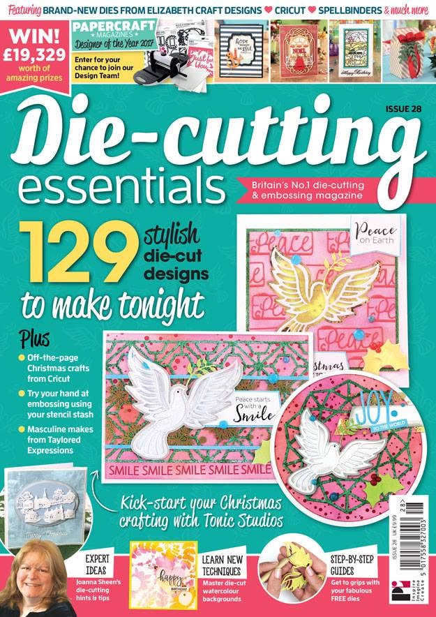 Die-Cutting Essentials Issue 30  Magazine free tonic studios  5 piece  die set