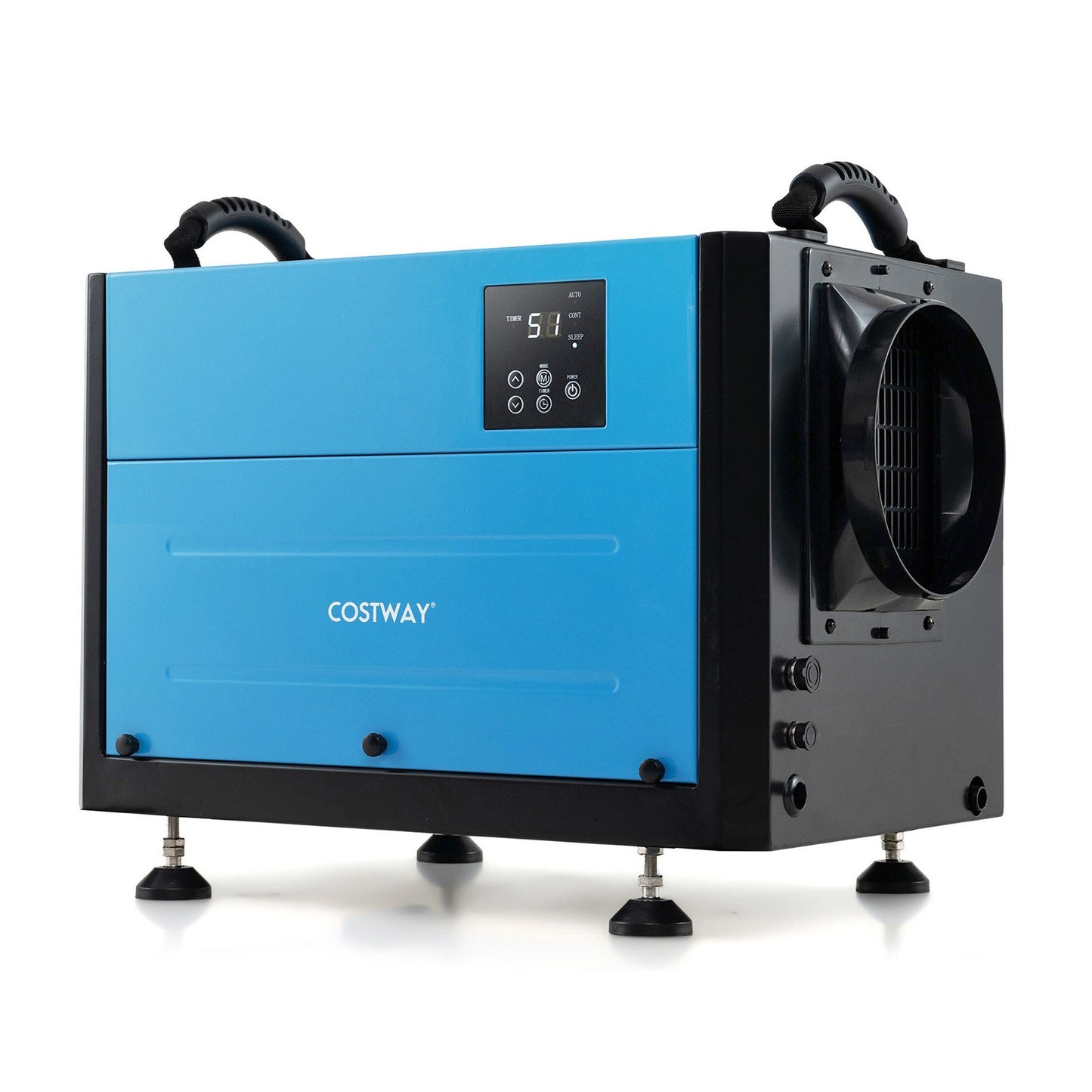50/70L/Day Industrial Dehumidifier with Pump and Drain Hose-White-50L
