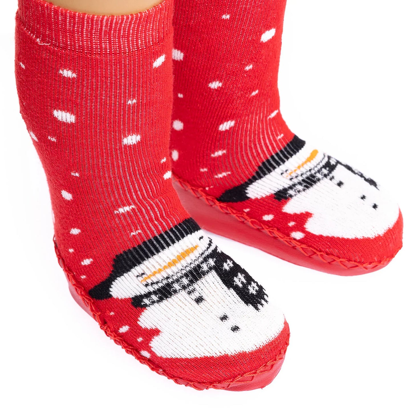 HelloBaby Moccasin Slipper - Red