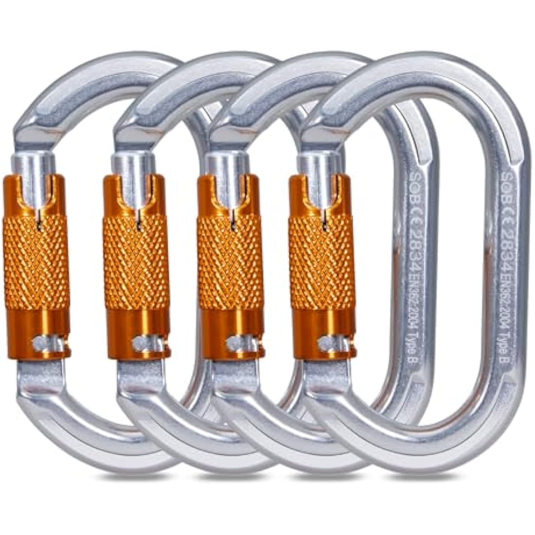 Climbing Carabiners, Auto Locking Carabiner Clips Heavy Duty for Rock Climbing, Camping, Dog Leash, Hammock, Swing, Water Bottle
