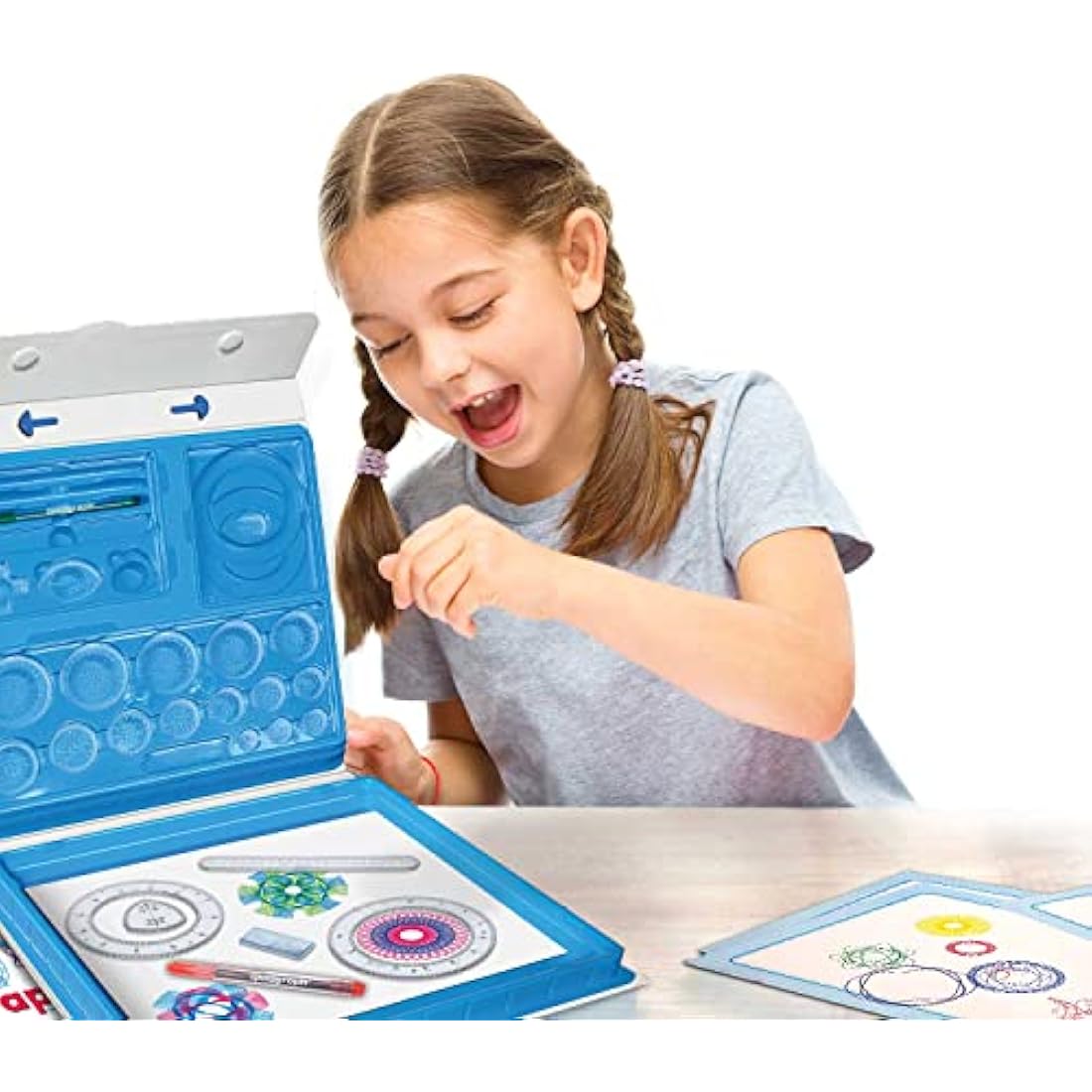 Spirograph Deluxe - Spirographe Enfant 8 Ans | Mandala Designer | Kit Mandala Enfant | Kit Mandala Adulte | Kit Dessin Enfant | Jeu Creatif Fille 8 Ans ou Plus