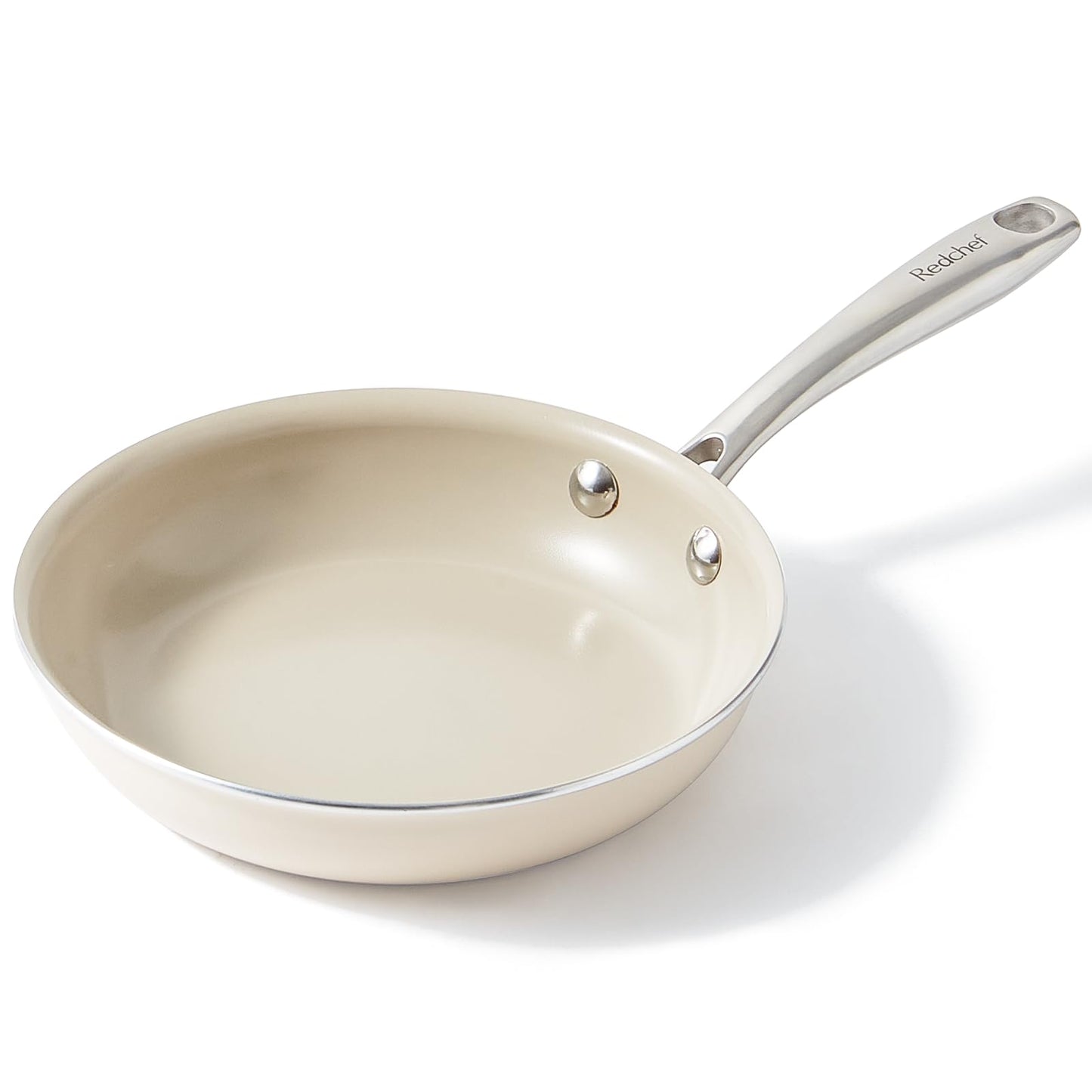Redchef Ceramic Non Stick Egg Pans 20cm, Nonstick Frying Pan Skillet, 8 inch Cooking Pan Non Toxic with Stay Cool Handle for Induction, PTFE & PFAS &
