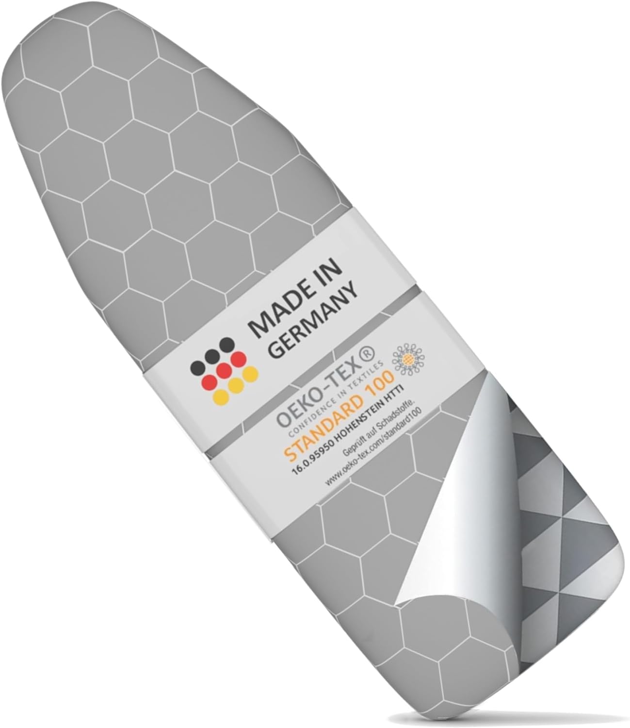 Ironing Board Covers Large 145x54 padded - Made in Germany Iron Board Cover for Steam Iron - Easy Fit with Elastic Drawstring, Heat Reflective