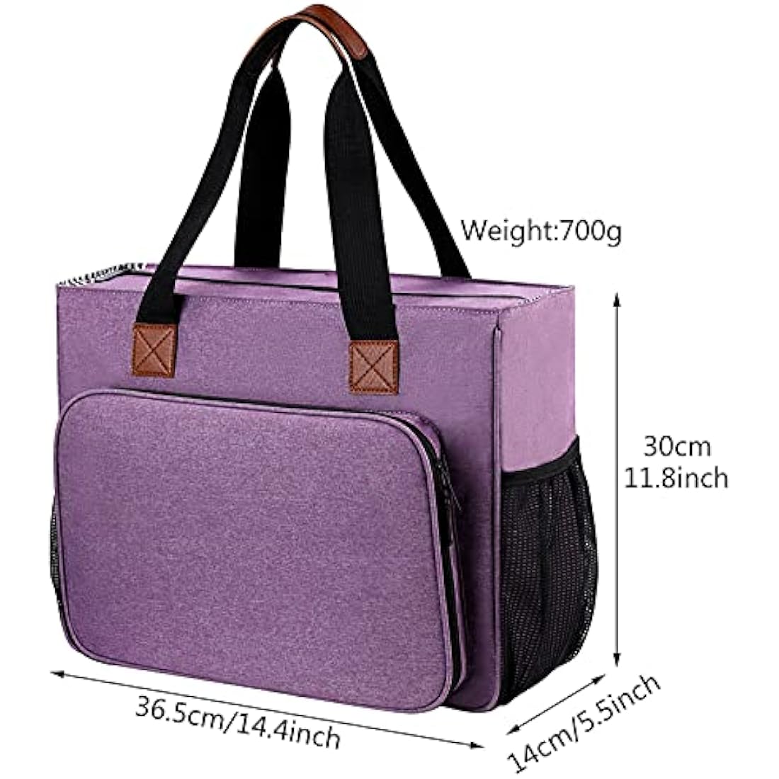 Coopay Craft Bag for Cross Stitch Crochet Knitting, Embroidery Bag Organiser Craft Tote Bags for Needlework Projects Crafting Storage, Lightweight Travel Diamond Art Carrying Bag Large, Crafter's Gift
