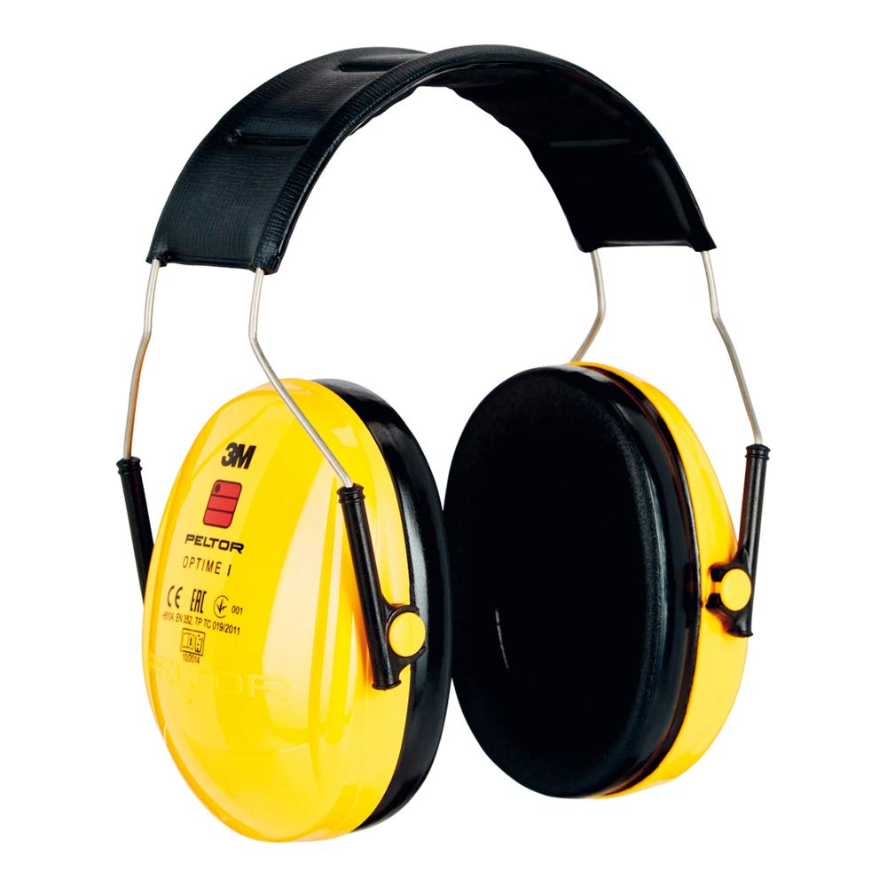 3M PELTOR Optime I Earmuffs, 27 dB, Yellow, Headband, H510A-401-GU