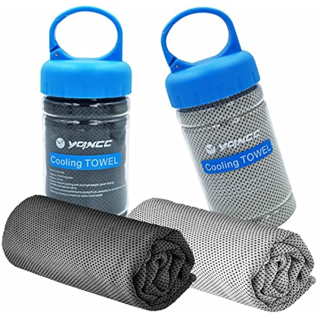 YQXCC Cooling Towel (120x30 cm) Ice Towel for Neck, Soft Breathable Chilly Towel, Microfibre Cool Towel for Yoga, Golf, Gym, Camping, Running, Workout & More Activities