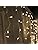 Icicle Christmas Fairy Lights Waterproof Outdoor/Indoor use. Warm White 800 LED 21M Wide 160 Icicle Drops Plus a Massive 10M Lead Cable, 8 Modes, Low Safe Voltage White Cable
