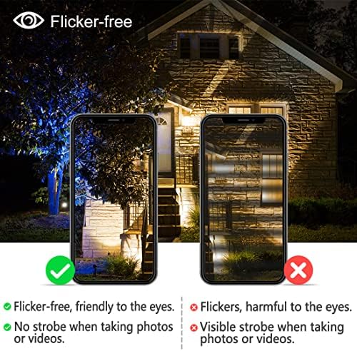 Lighting master LED Floodlight 80W Equivalent 8000LM, Smart RGB Flood Lights Outdoor with APP Control, Colour Changing + Warm White, Timing - Scene - Garden Lighting, IP66, UK Plug（2 Packs