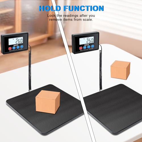 ACCT Postage Scale 440lb, Mail scale, Digital Postal Scale with hold/tare function, Auto-off，Shipping scale for packages/small business/luggage/office