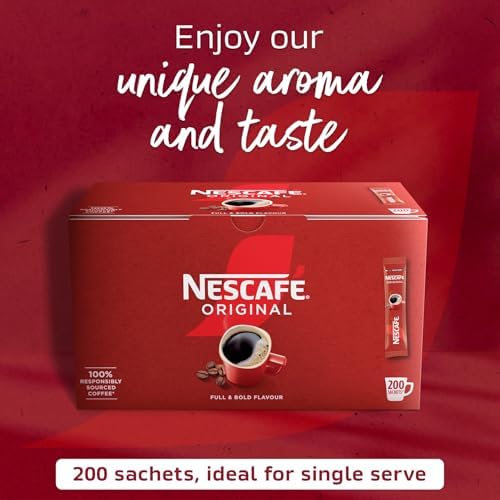 NESCAFÉ Original Instant Coffee Sachets - 200 x 1.8g Sticks