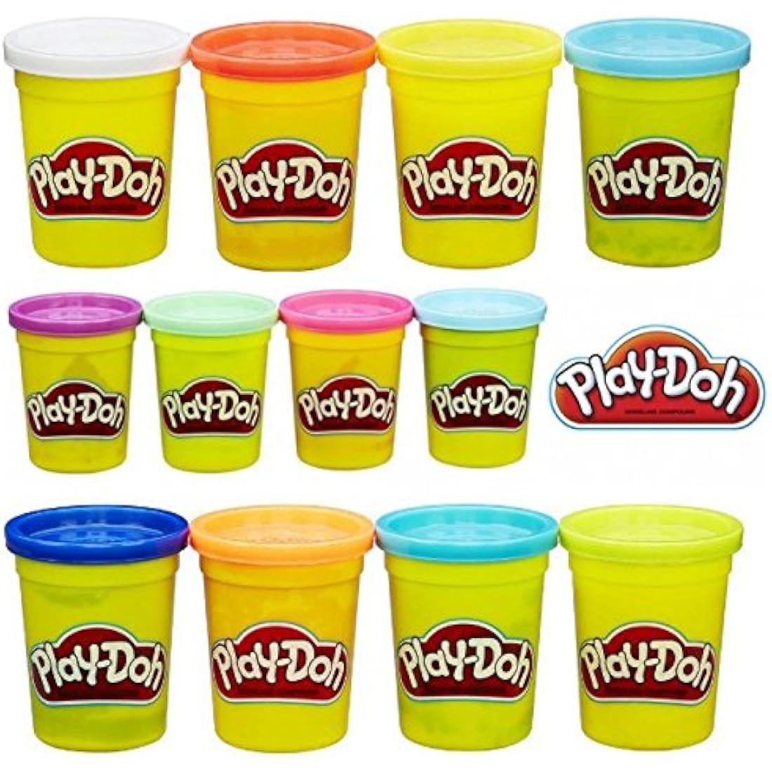 Play-Doh Colour Classic Tubs 3 X 4 Pack - 12
