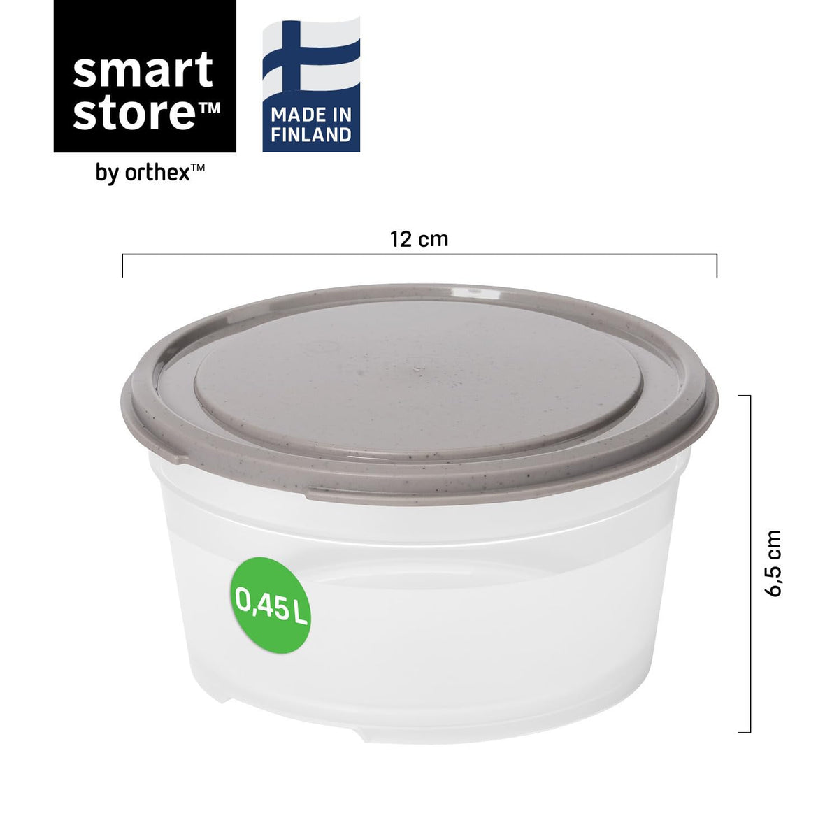 SmartStore Leakproof Food Storage Container 0,45L - Set of 8 | Dishwasher, Fridge, Microwave Safe | Lunch Box Meal Prep | Food Approved, BPA Free
