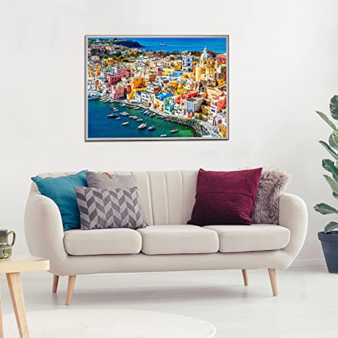 Procida Island Jigsaw Puzzles for Adults 1000 Piece Marina Corricella Jigsaws 1000 Pieces for Adults Gifts