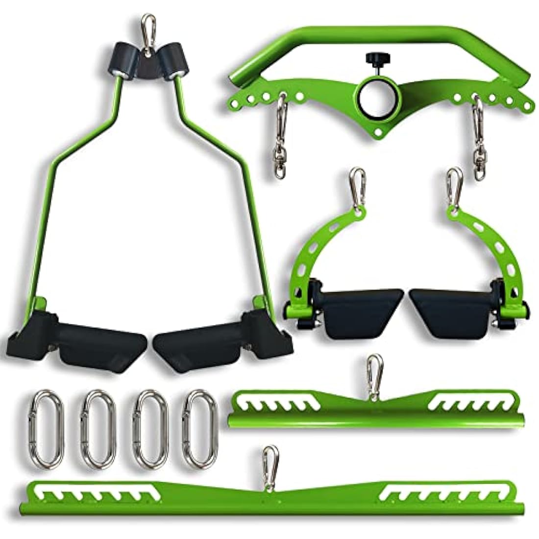 KORIKAHM Adjustable Lat Pull down Bar, Cable Machine Attachments for Gym, Home Gym Fitness T-bar Row Pulldown Attachments, Lat Pull Down Machine Wide Grip Neutral Grip Handle