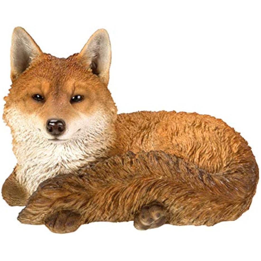 Vivid Arts Real Life Resting Fox | Resin Home or Garden Decoration | XRL-RFOX-D
