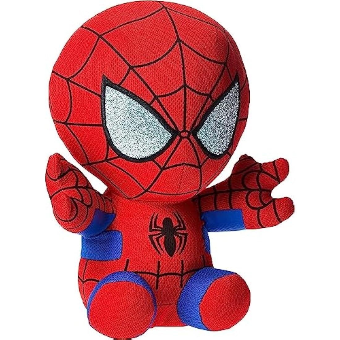 TY Marvel Avengers Spiderman Medium, Licensed Squishy Beanie Baby Soft Plush Toys, Collectible Cuddly Stuffed Teddy
