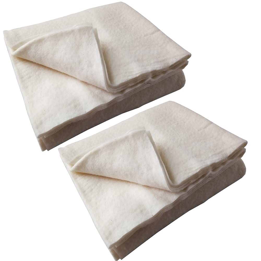Craft Quilt Batting for Quilts,2PCS 36"X45" Warm and Natural Quilting Cotton Batting Fabric for Sewing