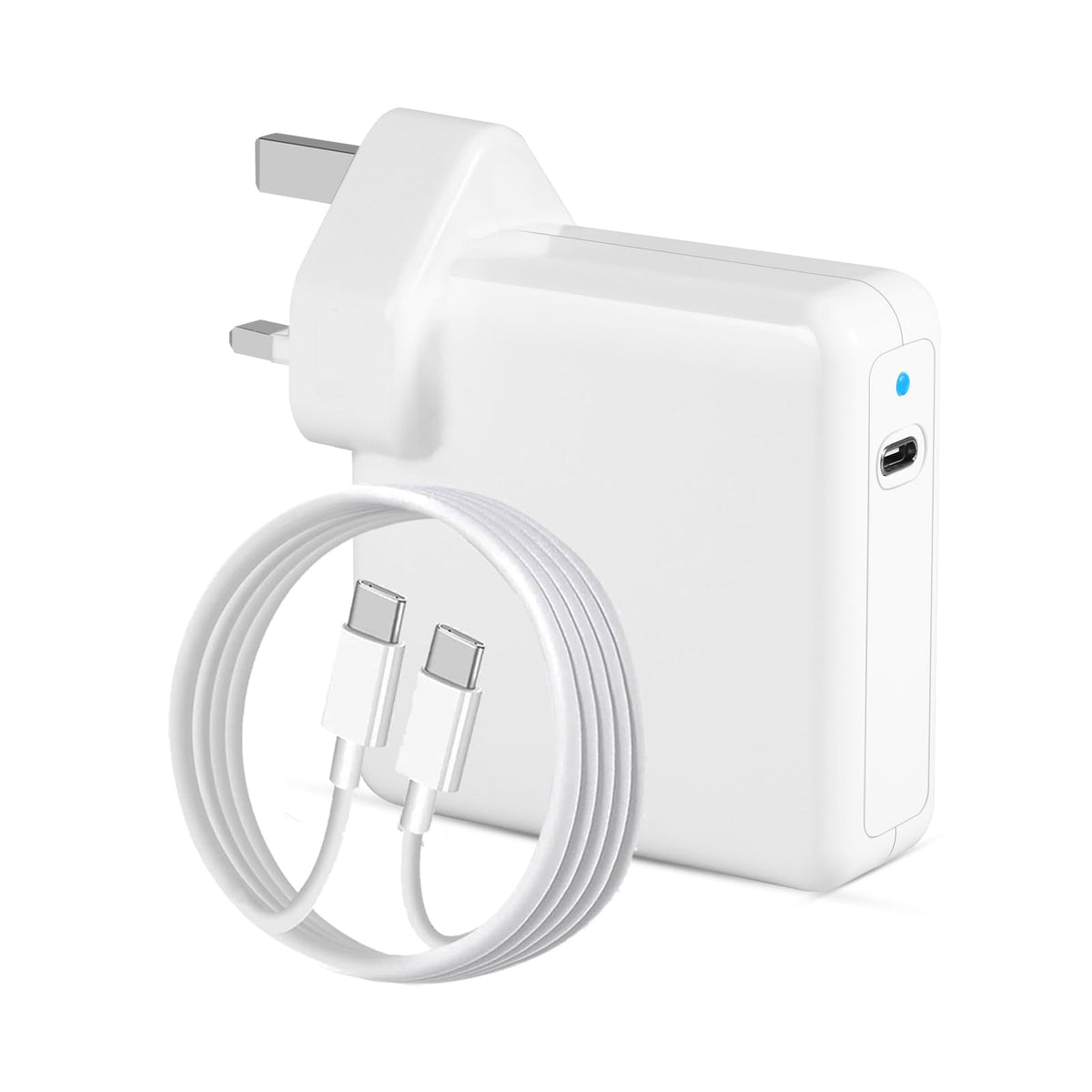 MacBook Pro Charger 96W USB C Faster Charger Block Power Adapter For MacBook Pro Air 13 14 15 16 inch 2024 2023 2022 2021 2020, M1 M2 M3 M4 Laptop New