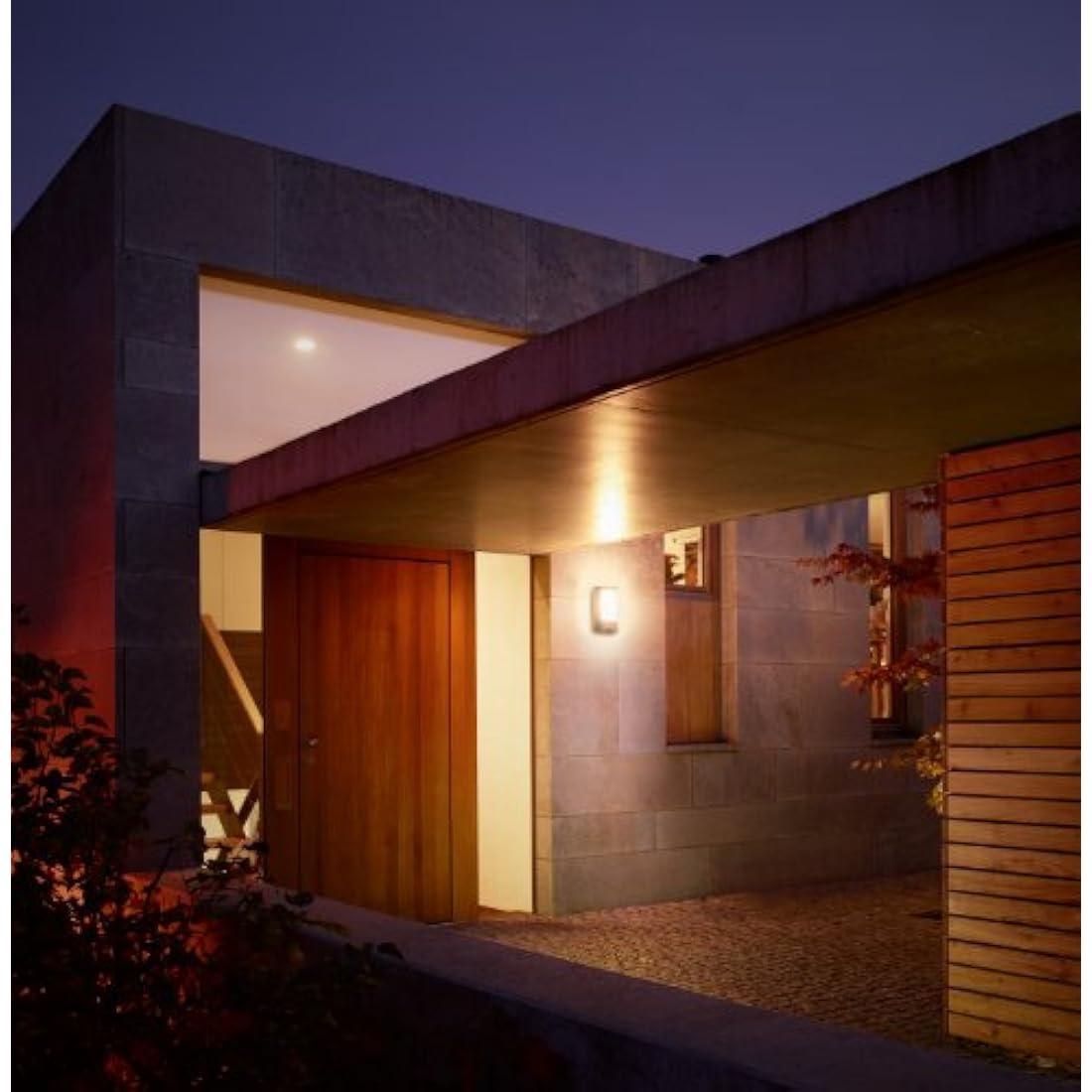 Steinel Outdoor Wall Light L 12 S, 180° Motion Detector up to 10 m range - Robust Weatherproof Aluminium Outdoor Light E27 max. 60 Watts - Porch Light in Silver