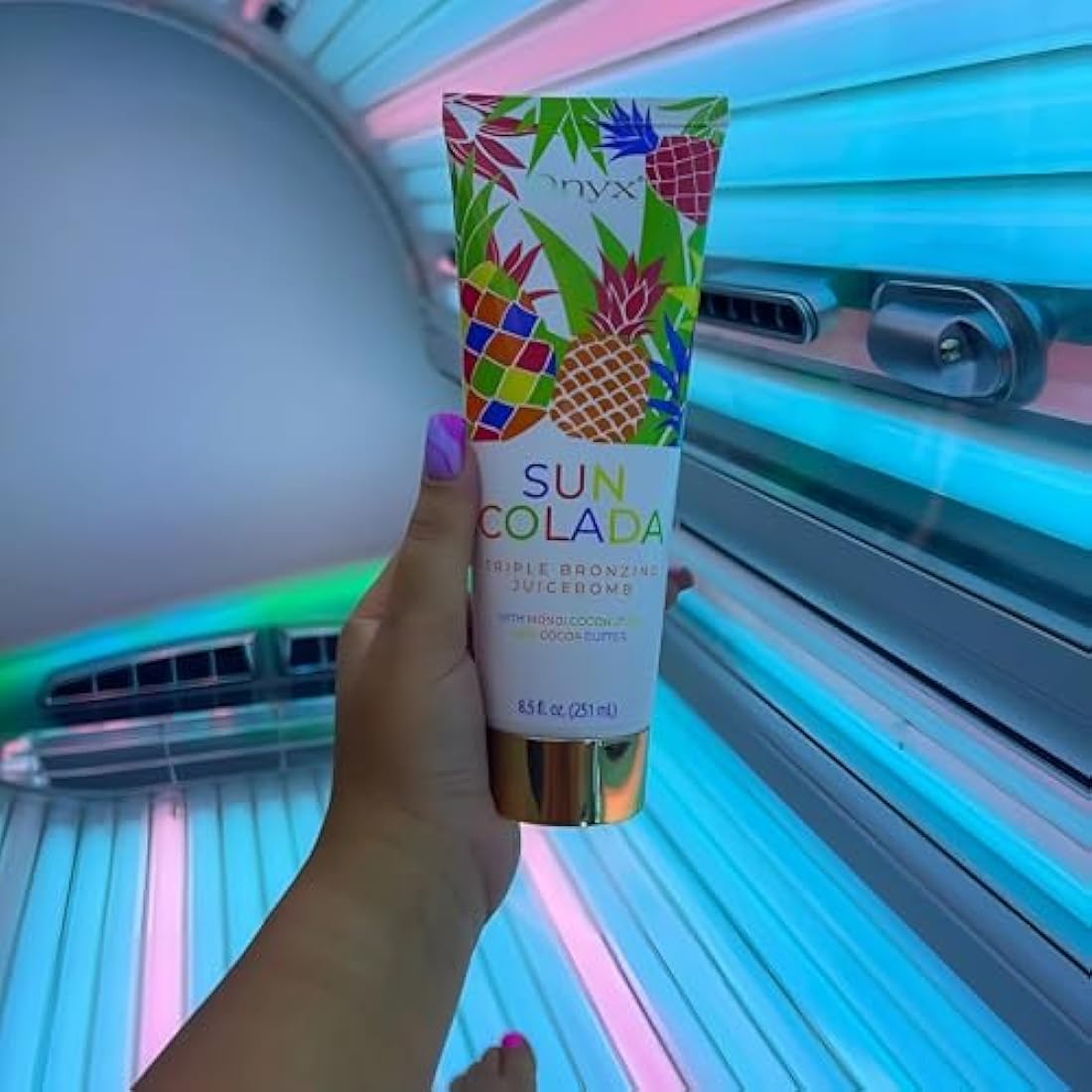 Onyx Suncolada Sunbed Cream | Deep Tan Bronzer & Accelerator for Smooth, Streak Free Finish | Outdoor & Indoor Lotion Enhancer | Moisturising Formula for Long Lasting Results