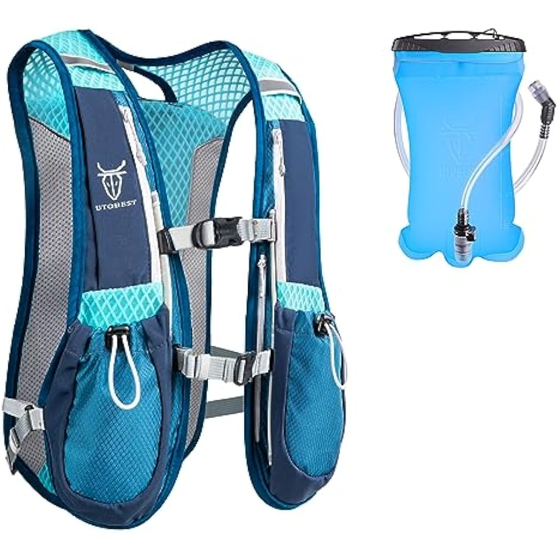 UTOBEST Running Vest Running Backpacks Lightweight Functional Hydration Pack 5L, with 1.5L Hydration Bladder