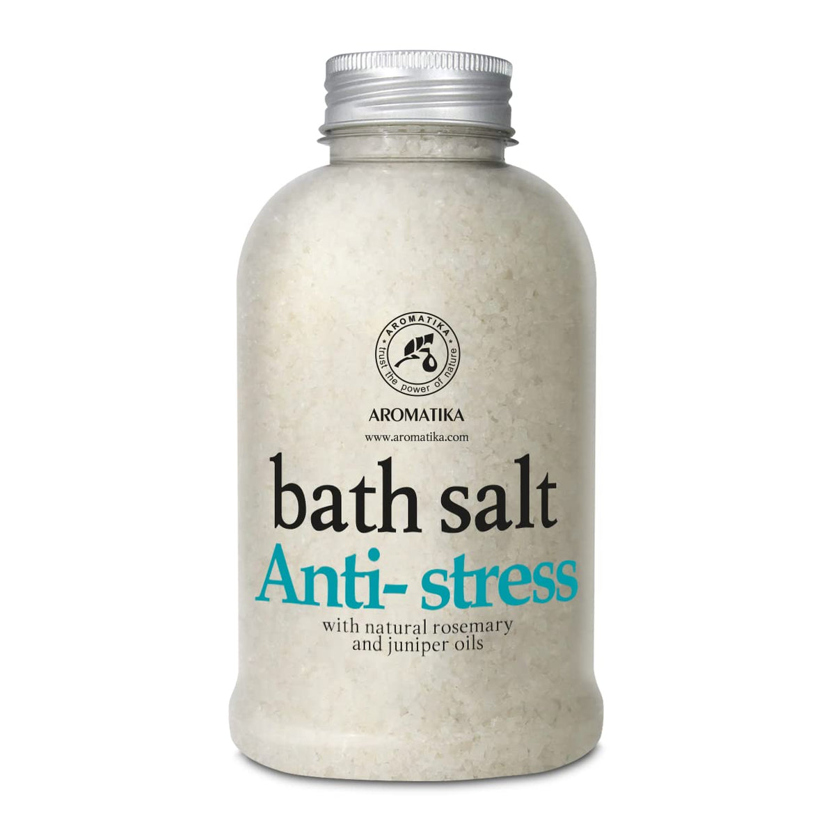 De-Stress Bath Salt 600g w/Natural Rosemary & Juniper Oils - Natural Bath Sea Salts - Best for Good Sleep - Relaxing - Calming - Body Care - Beauty -
