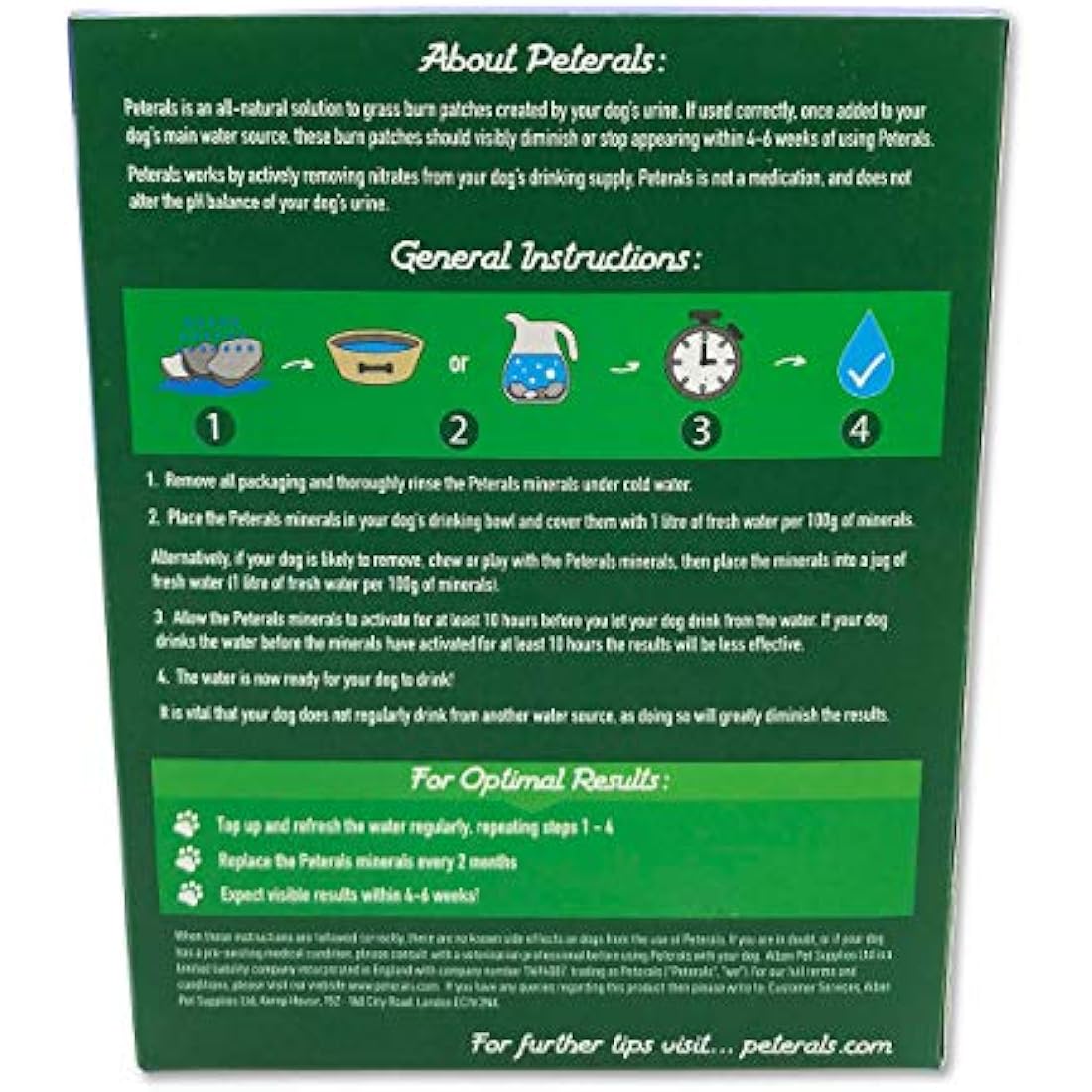 Peterals 400 Grams - Natural Mineral Rocks to Prevent Grass Burn Yellow Patches from Dog Urine