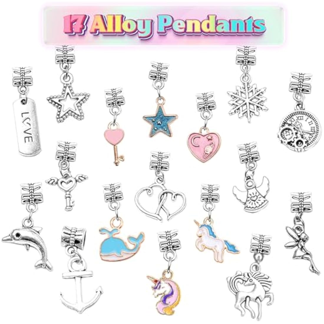 BIIB Unicorn Gifts for Girls, Bracelet Making Kit, Jewellery Making Kit, Gifts for Teenage Girl Toys Age 5 6 7 8 9 10, Girls Gifts Arts and Crafts for Kids, Girl Birthday Presents