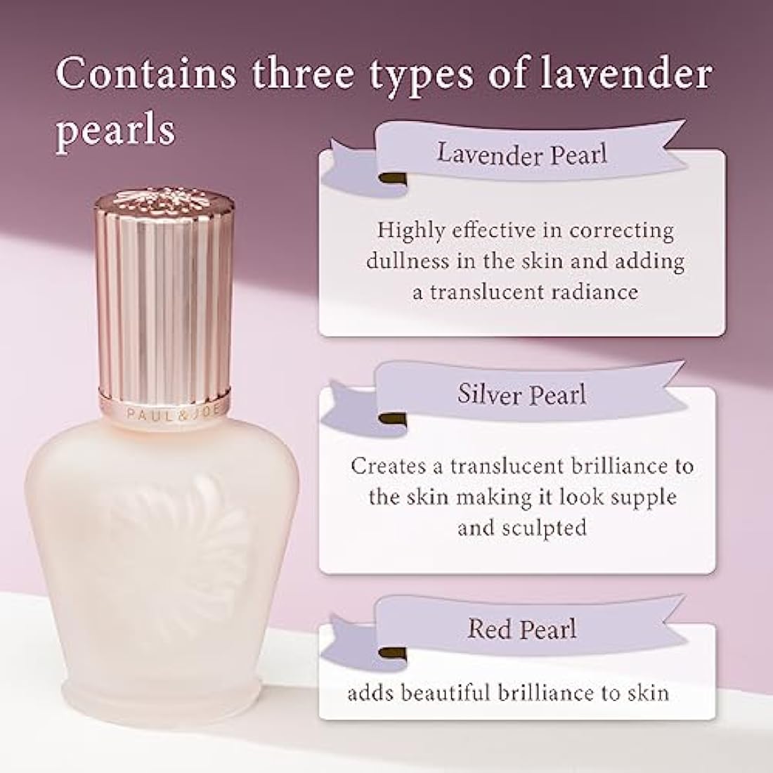 PAUL & JOE Illuminating Foundation Primer 01 Lavender Pearl, 30ml (SPF20 PA++)