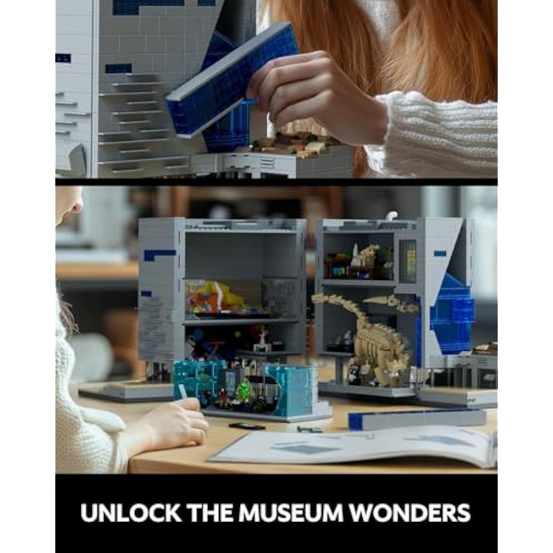Nifeliz Museum of Nature and Science Building Set, Gift Idea for Lovers of Museums, Buildable Display Model, Addition to The Modular Buildings Collection (3373 PCS, NF10286)