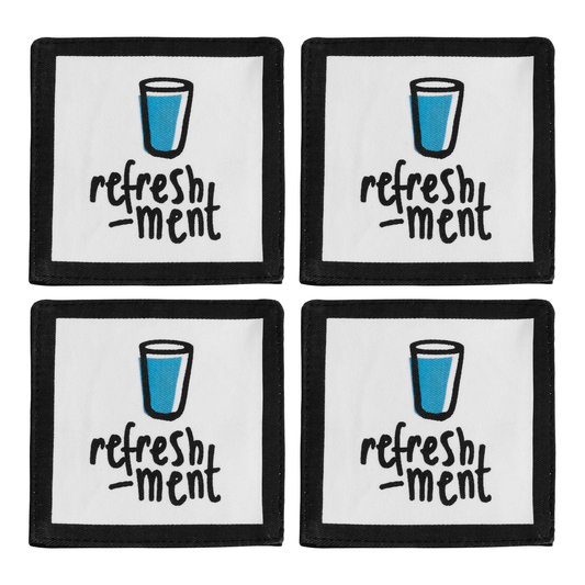 Set of Four Refreshment Coasters | Doodle