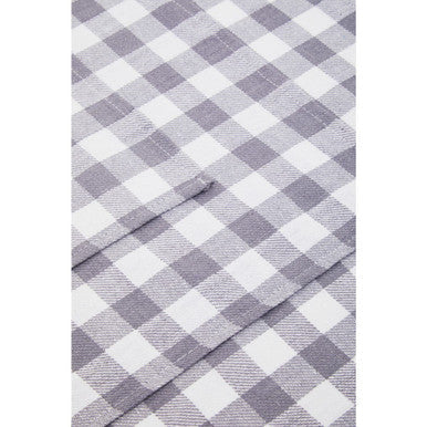 Set of Three Grey and White Cotton Tea Towels | Doro