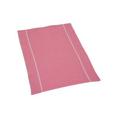 Set of 3 Pink and White Waffle Tea Towels | Doro