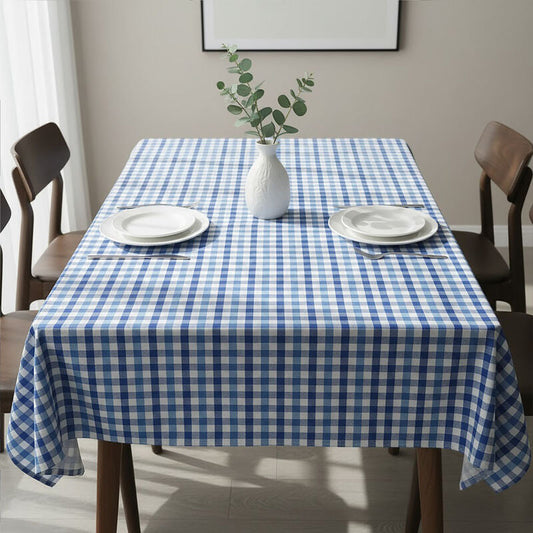 Blue Check Tablecloth | Thread and Loom