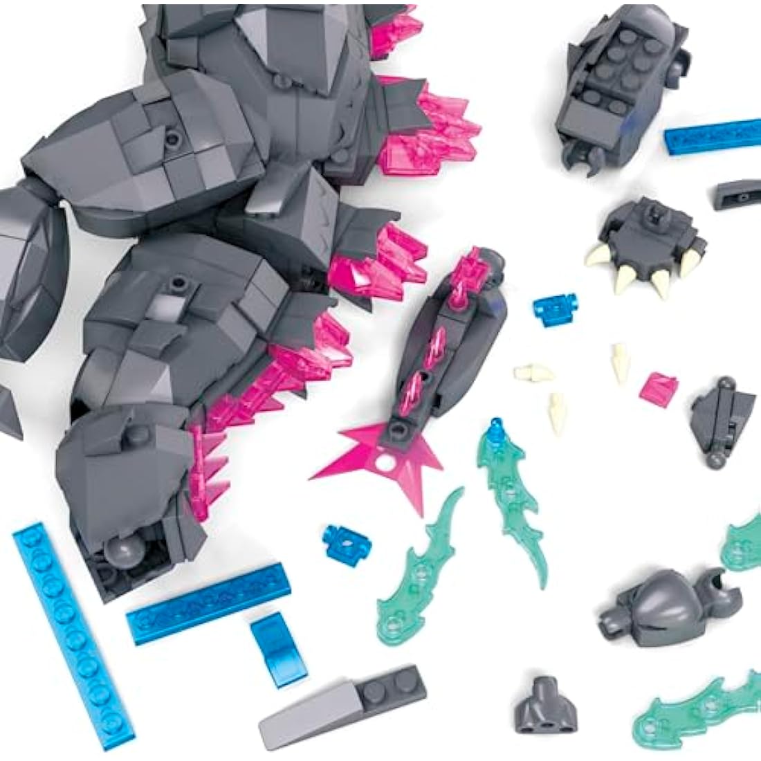 Mega Godzilla x Kong: The New Empire Building Set, Godzilla Action Figure with 543 Pieces and Accessories, Build & Display Toy for Adult Collectors, HTR78