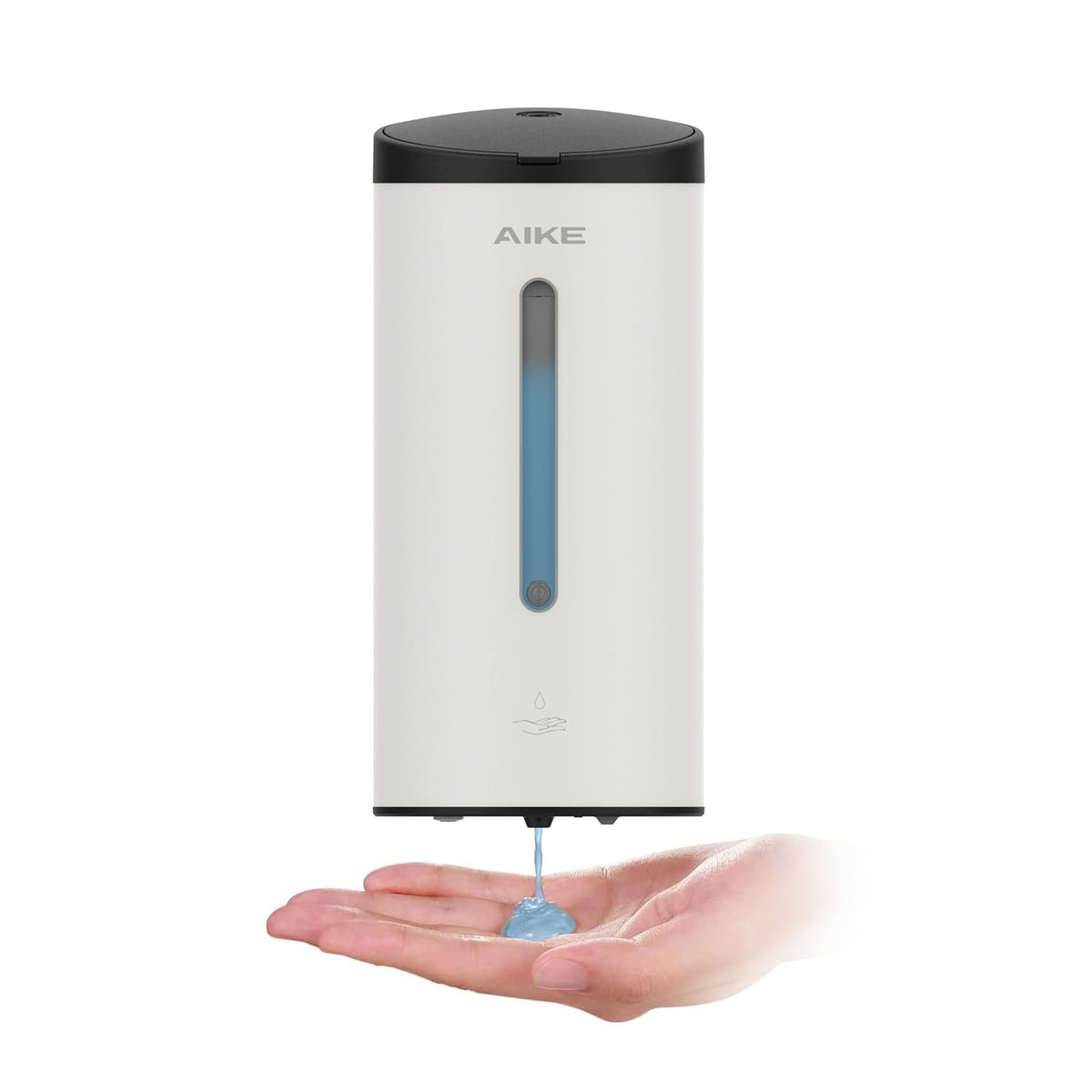 AIKE AK1205 New Soap Dispenser Wall Mounted, 800ML Stainless Steel Wall Soap Dispenser, Automatic Hand Soap Dispenser No Drilling, Hand Sanitizer