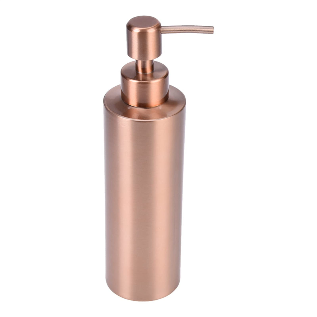 304 Stainless Steel, Rose Gold Bottle Dispenser Stainless Steel Rose Gold Copper 0 Pump Refillable Liquid Hand for Bathroom Bottle (250ml) (350ML)