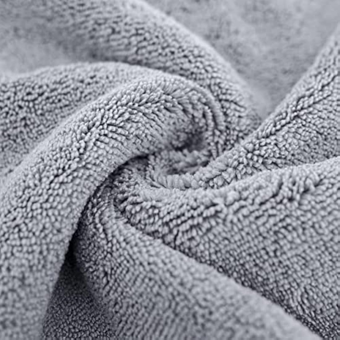 POLYTE Quick Dry Lint Free Microfibre Bath Towel, 76 x 145 cm, Pack of 4 (Grey)