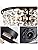 WUZUPS Crystal Chandelier Flushmount Ceiling Light Modern Lighting Fixture for Bedroom Hallway Bar Kitchen Bathroom, H 21 x W 33, Black, G9 Base