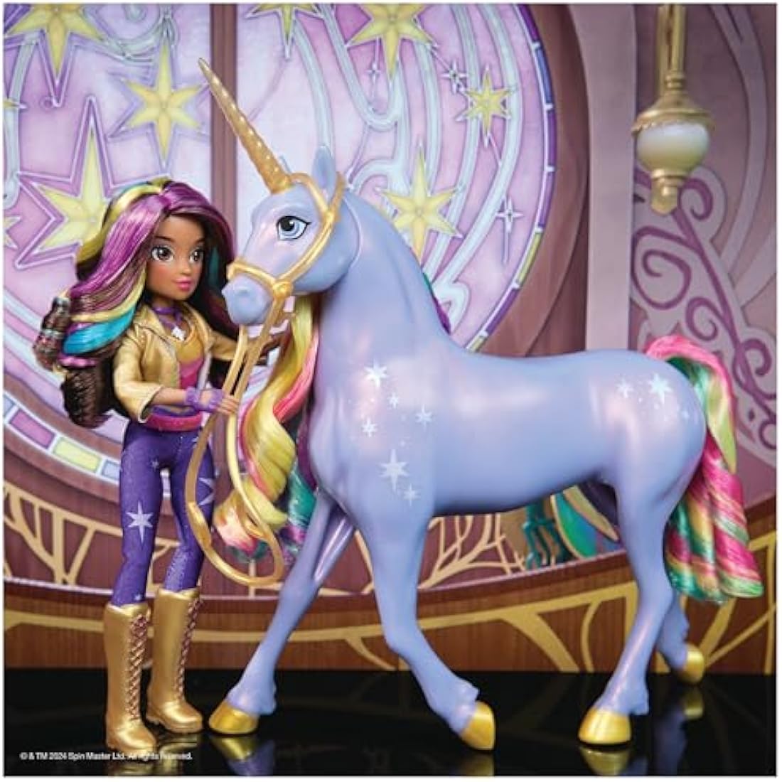 Unicorn Academy, Sophia & Interactive Rainbow Light-up Wildstar Unicorn Toy with Lights, Sounds and Music, Dolls and Unicorn Toys for Girls Aged 4 and up