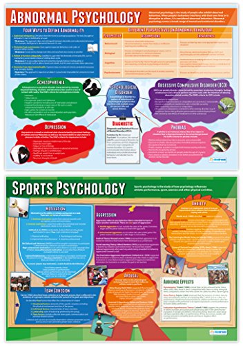 Psychology in Action Posters - Set of 6 | Psychology Posters | Gloss Paper measuring 850mm x 594mm (A1) | Psychology Charts for the Classroom | Education Charts by Daydream Education
