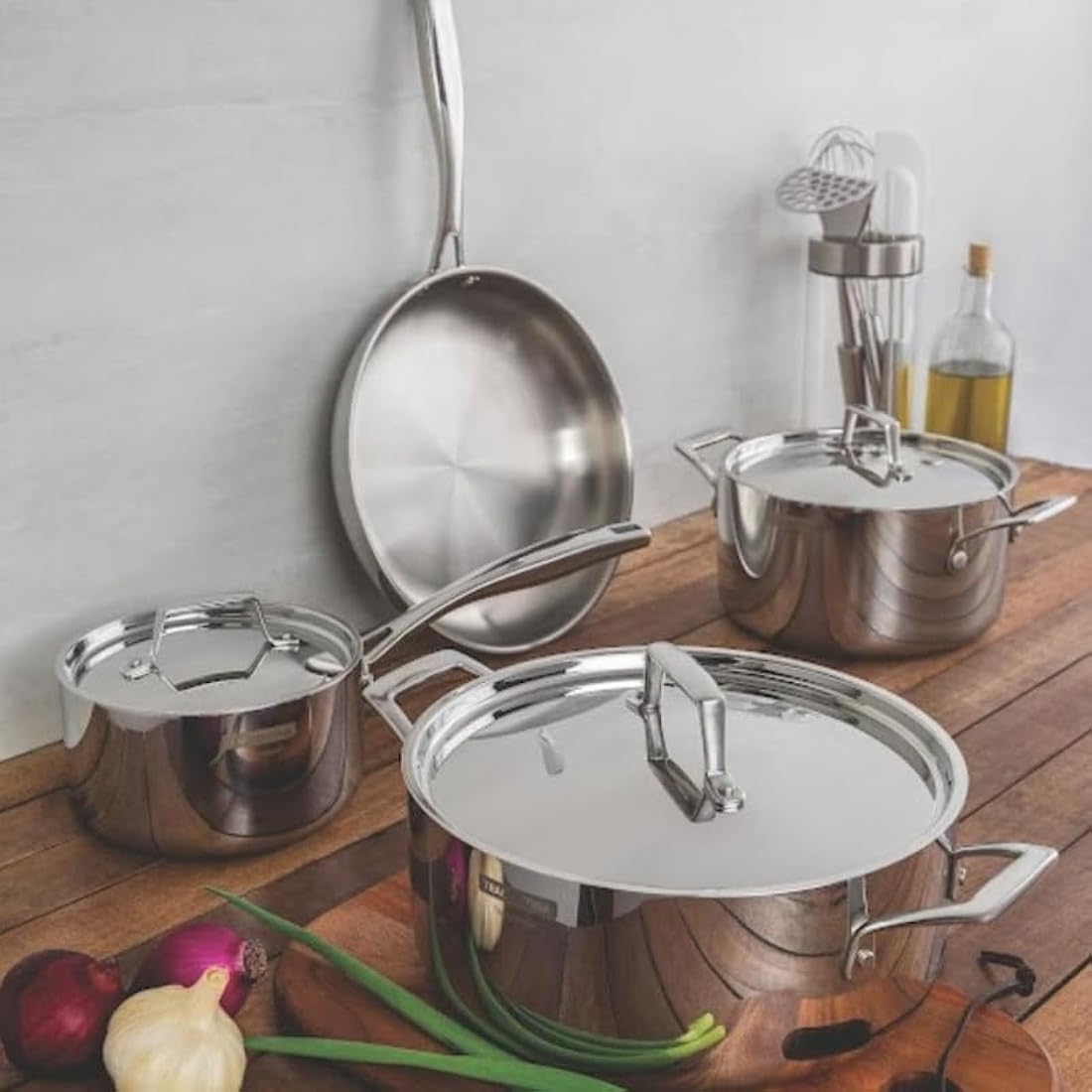 Tramontina 3-Ply Stainless Steel Casserole 24cm (4.4l)