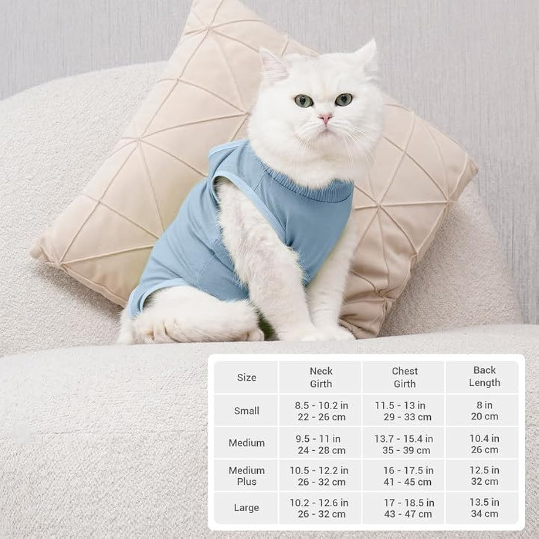 Avont Cat Recovery Suit Post Surgery, Elizabethan Collar & Cone Alternative, Kitten Onesie Pet Surgical Spay Shirt for Abdominal Wounds or Skin Diseases -Green (M)