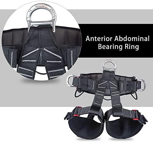 SOB Climbing Harness - High-Strength Polyester Safety Belt, Multi-Purpose for Mountaineering, Caving, Fire Rescue Equip