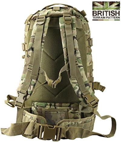Zip Zap Zooom British Army SAS Military Tactical Combat Rucksack Bergen Molle 40 Litre L Surplus Camo All Terrain BTP
