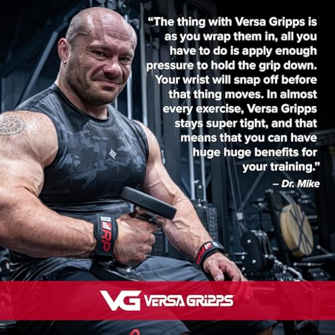 Versa Gripps® Xtreme, Made in The USA, Wrist Straps for Weightlifting, The Best Training Accessory