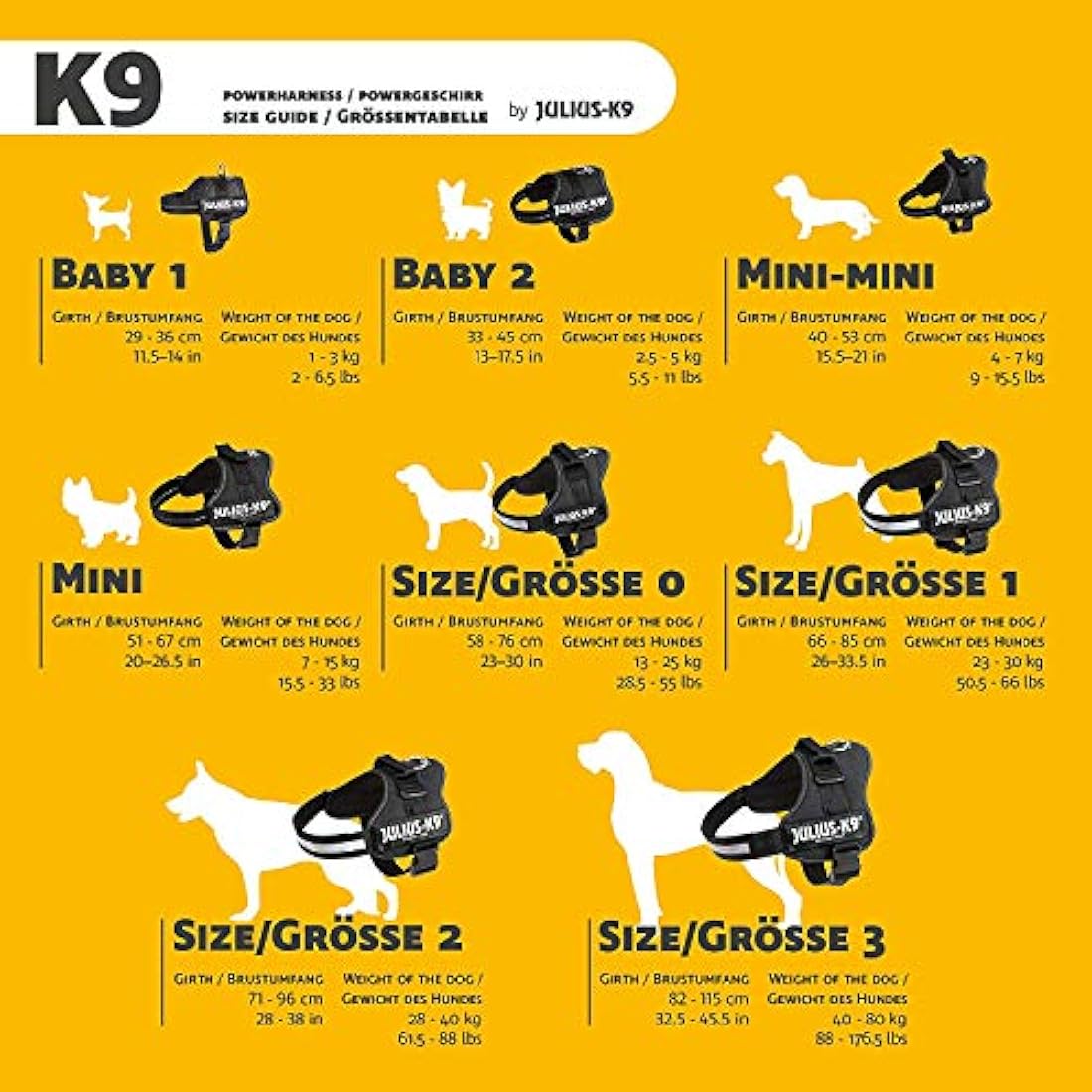 JULIUS-K9Powerharness, Size: M/0, Anthracite