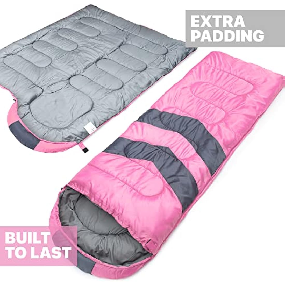 MalloMe Sleeping Bags for Adults & Kids Sleeping Bag 3-4 Season - Ultralight Backpacking Sleeping Bag Cold Weather & Warm, Lightweight Compact, Single Adult Girls Boys Winter Sleep Camping Accessories