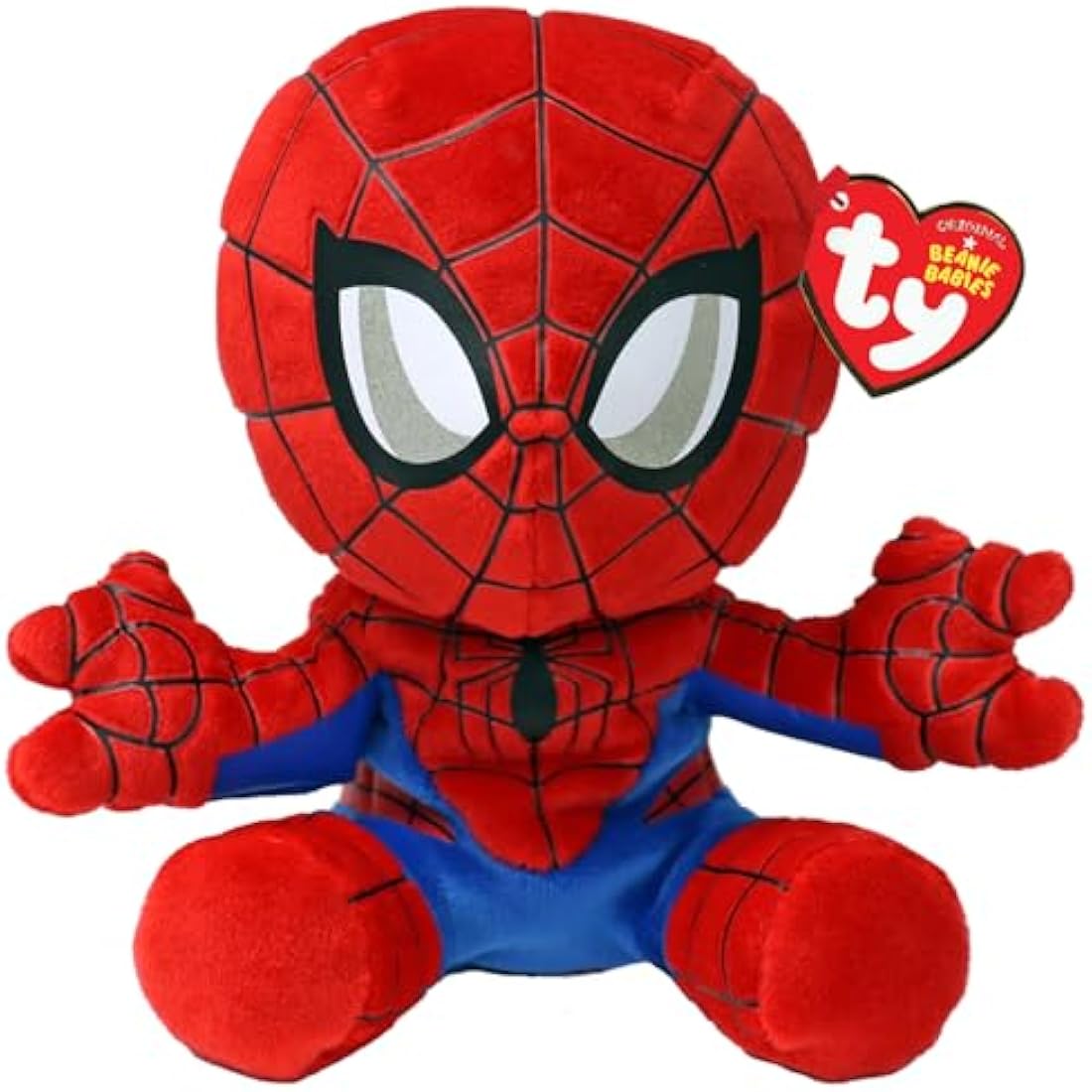 TY Spiderman Marvel Avengers Beanie Babies Regular, Licensed Beanie Baby Soft Plush Toy, Collectible Cuddly Stuffed Teddy