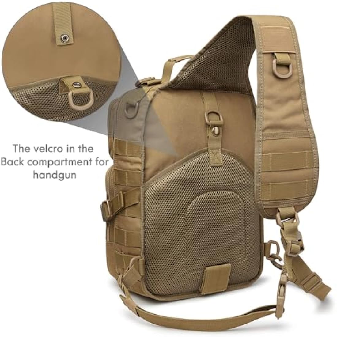 G4Free Tactical Sling Backpack Big Molle EDC Range Bag Pack Assault Military Shoulder Rucksack One Strap Daypack